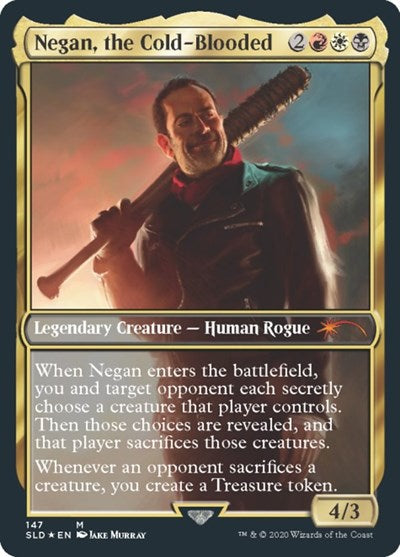 Negan, the Cold-Blooded (SLD, Lightly Played, Foil)