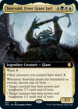 Storvald Frost Giant Jarl Extended Art (AFC, Near Mint,)