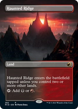 Haunted Ridge Borderless (MID, Near Mint,)
