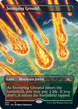 Stomping Ground Borderless (UNF, Near Mint, Foil)