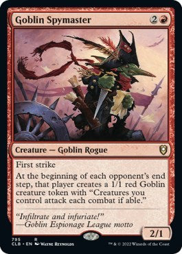Goblin Spymaster (CLB, Lightly Played,)