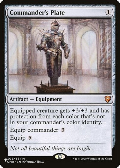 Commander's Plate (LIST, Near Mint,)