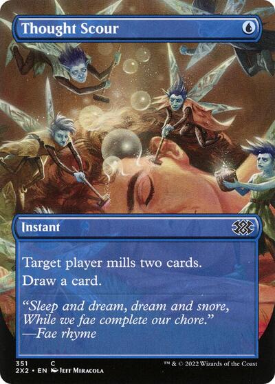 Thought Scour Borderless (2X2, Near Mint,)