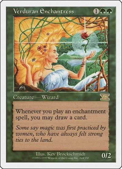 Verduran Enchantress (6ED, Lightly Played,)