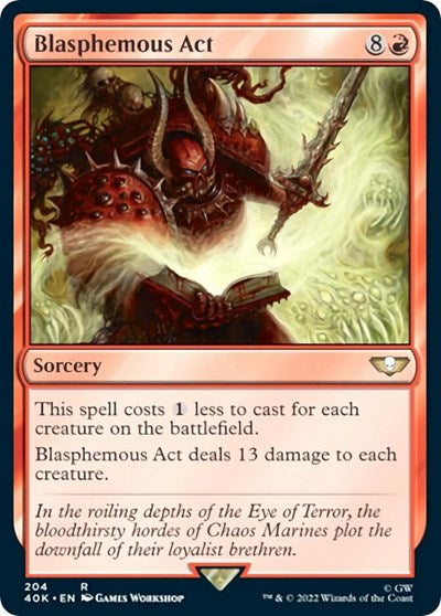 Blasphemous Act (40K, Near Mint,)