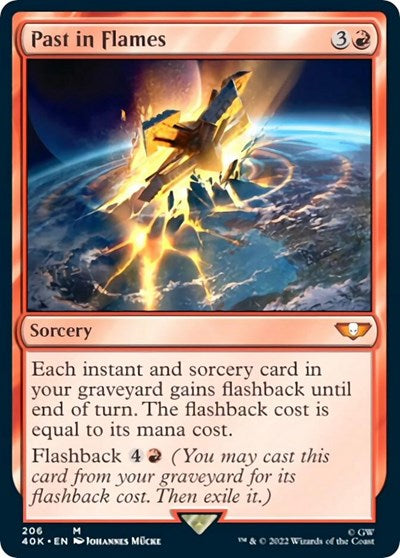 Past in Flames (Surge Foil) (40K, Lightly Played, Foil)