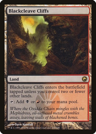 Blackcleave Cliffs (SOM, Lightly Played,)