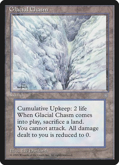 Glacial Chasm (ICE, Moderately Played,)