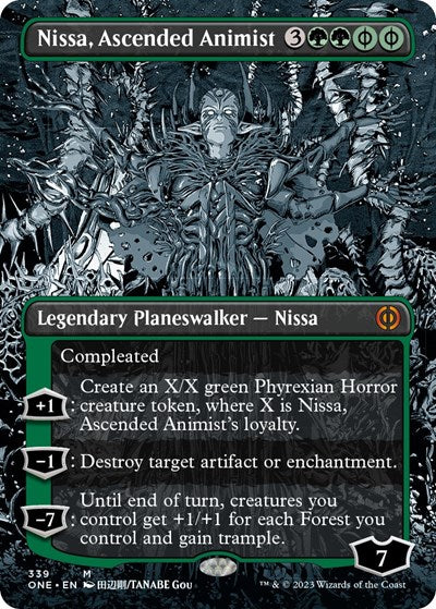 Nissa Ascended Animist Borderless (ONE, Near Mint, Foil)