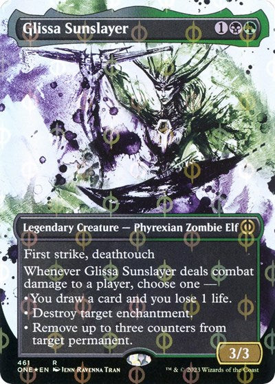Glissa Sunslayer Showcase Step and Compleat Foil (ONE, Lightly Played, Foil)