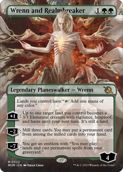 Wrenn and Realmbreaker Borderless (MOM, Near Mint,)
