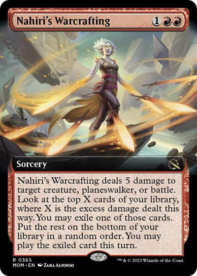 Nahiri's Warcrafting (Extended Art) (MOM, Near Mint,)