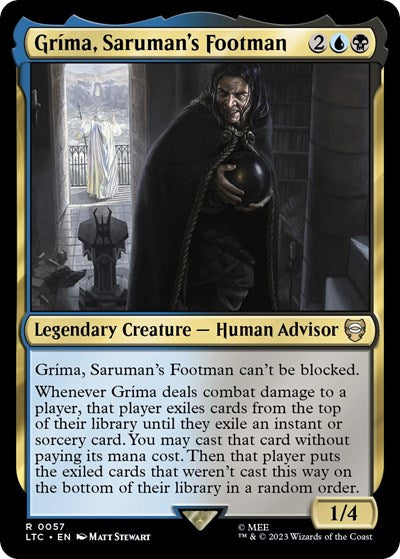 Grima Sarumans Footman (LTC, Near Mint,)