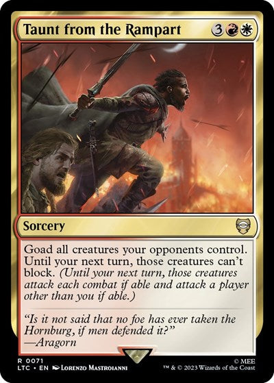 Taunt from the Rampart (LTC, Near Mint,)