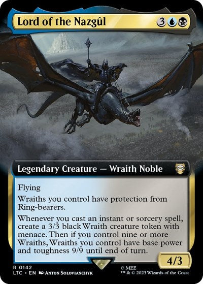 Lord of the Nazgul Extended Art (LTC, Near Mint,)