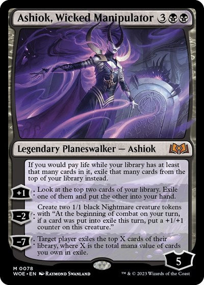 Ashiok Wicked Manipulator (WOE, Near Mint,)