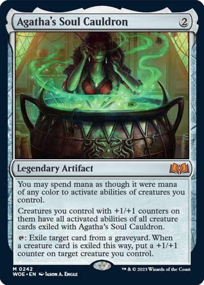 Agathas Soul Cauldron (WOE, Damaged, Foil)