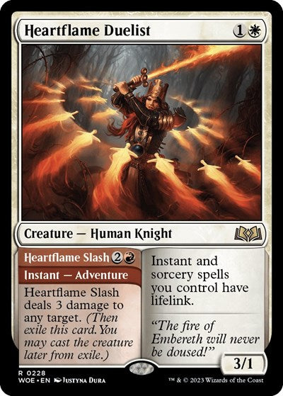 Heartflame Duelist (WOE, Near Mint,)