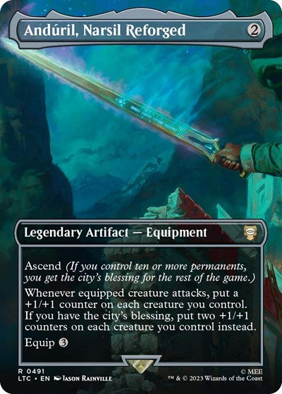 Anduril Narsil Reforged Borderless (LTC, Near Mint, Foil)