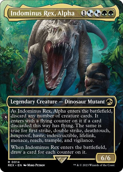 Indominus Rex Alpha Borderless (REX, Near Mint, Foil)