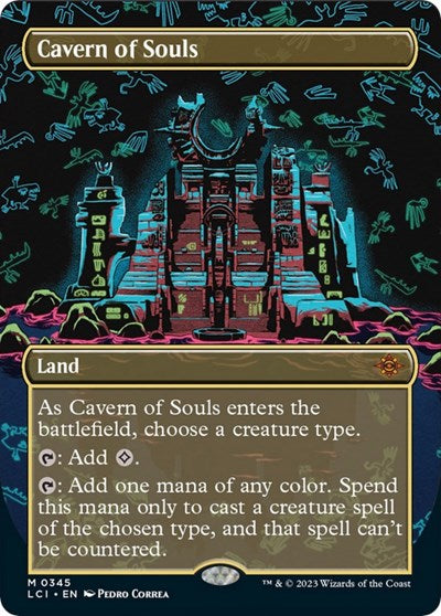 Cavern of Souls (0345) (Borderless) (LCI, Near Mint, Foil)