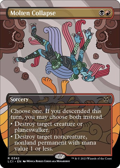 Molten Collapse (Borderless) (LCI, Near Mint,)