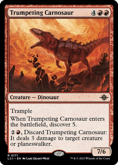 Trumpeting Carnosaur (LCI, Lightly Played,)