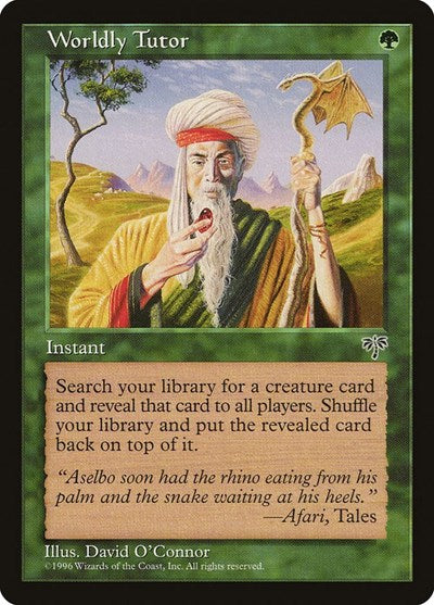 Worldly Tutor (MIR, Lightly Played,)