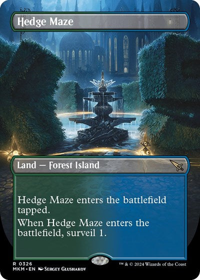 Hedge Maze Borderless (MKM, Near Mint,)