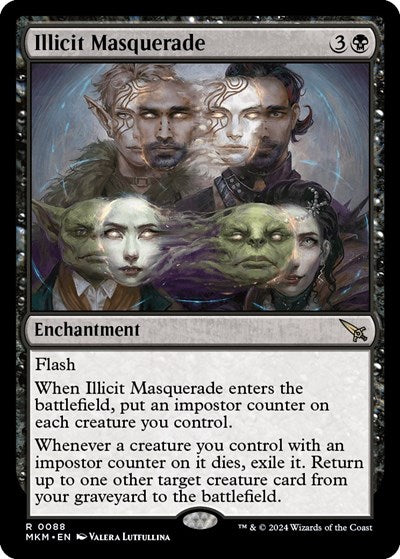 Illicit Masquerade (MKM, Near Mint,)