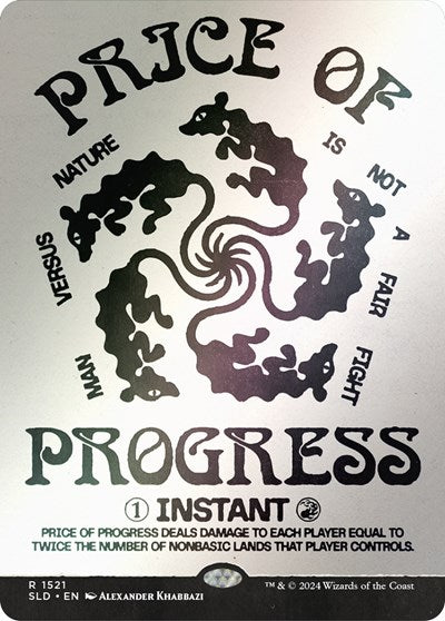 Price of Progress (Rainbow Foil) (SLD, Lightly Played, Foil)
