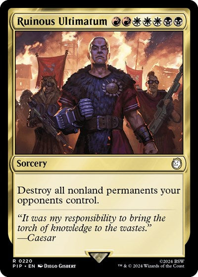 Ruinous Ultimatum (PIP, Near Mint,)