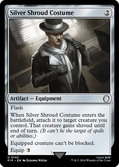 Silver Shroud Costume (PIP, Near Mint,)