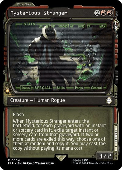 Mysterious Stranger Showcase (PIP, Lightly Played, Foil)