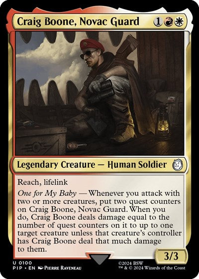 Craig Boone Novac Guard (PIP, Near Mint,)