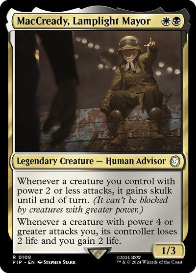 MacCready Lamplight Mayor (PIP, Near Mint,)