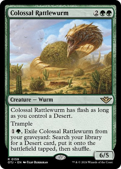 Colossal Rattlewurm (OTJ, Near Mint,)