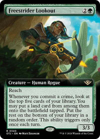 Freestrider Lookout Extended Art (OTJ, Near Mint, Foil)