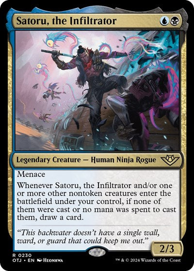 Satoru the Infiltrator (OTJ, Near Mint,)