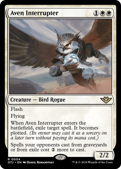 Aven Interrupter (OTJ, Lightly Played, Foil)