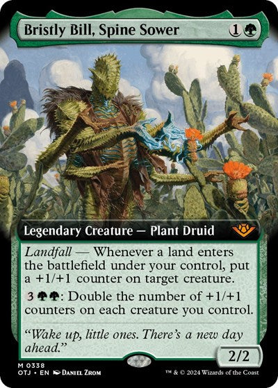 Bristly Bill Spine Sower Extended Art (OTJ, Near Mint,)