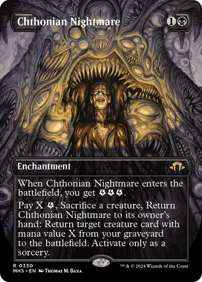 Chthonian Nightmare Borderless (MH3, Near Mint,)