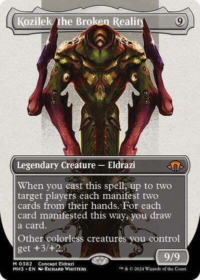Kozilek, the Broken Reality (Borderless) (MH3, Near Mint,)