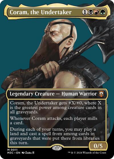 Coram the Undertaker Borderless (M3C, Near Mint,)