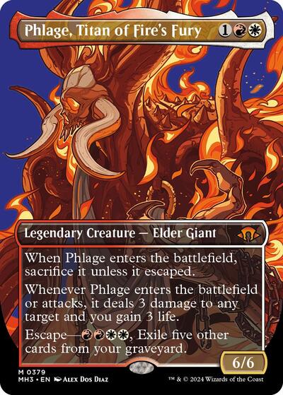 Phlage Titan of Fires Fury Borderless (MH3, Near Mint,)