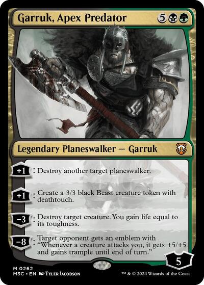Garruk Apex Predator (M3C, Near Mint,)