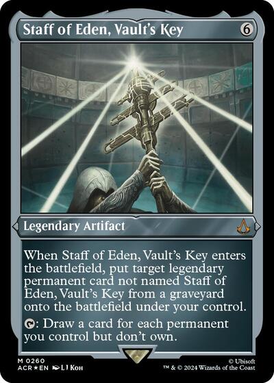 Staff of Eden Vaults Key Foil Etched (ACR, Near Mint, Foil)