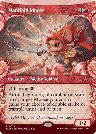 Manifold Mouse Showcase (BLB, Near Mint, Foil)