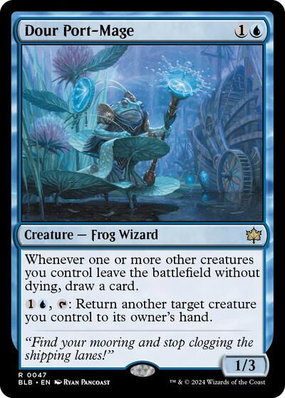 Dour Port Mage (BLB, Near Mint, Foil)