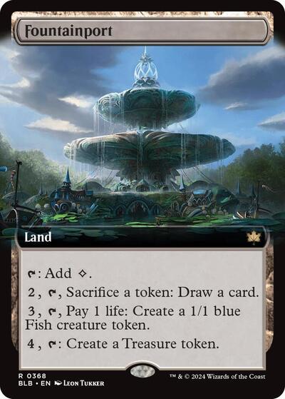 Fountainport Extended Art (BLB, Near Mint,)